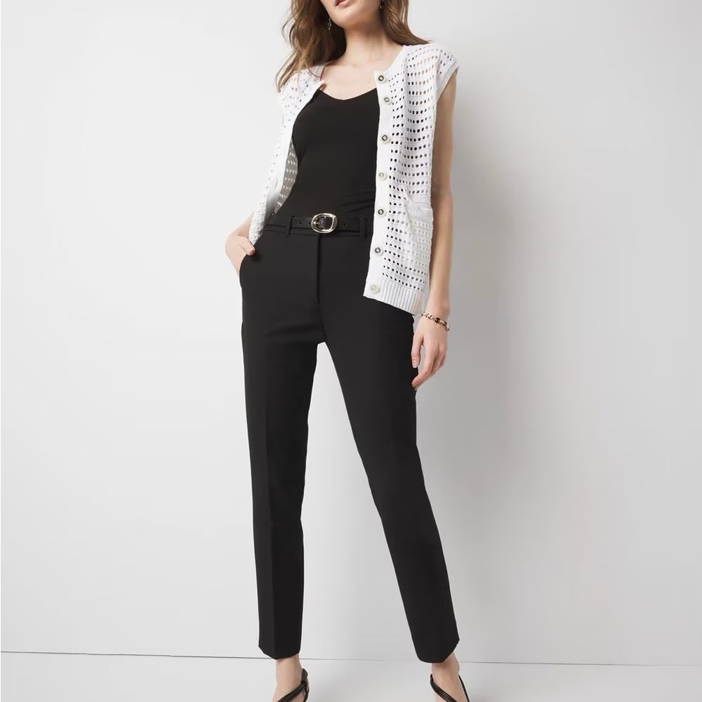 White House Black Market comfort Stretch Black Slim Ankle Pants